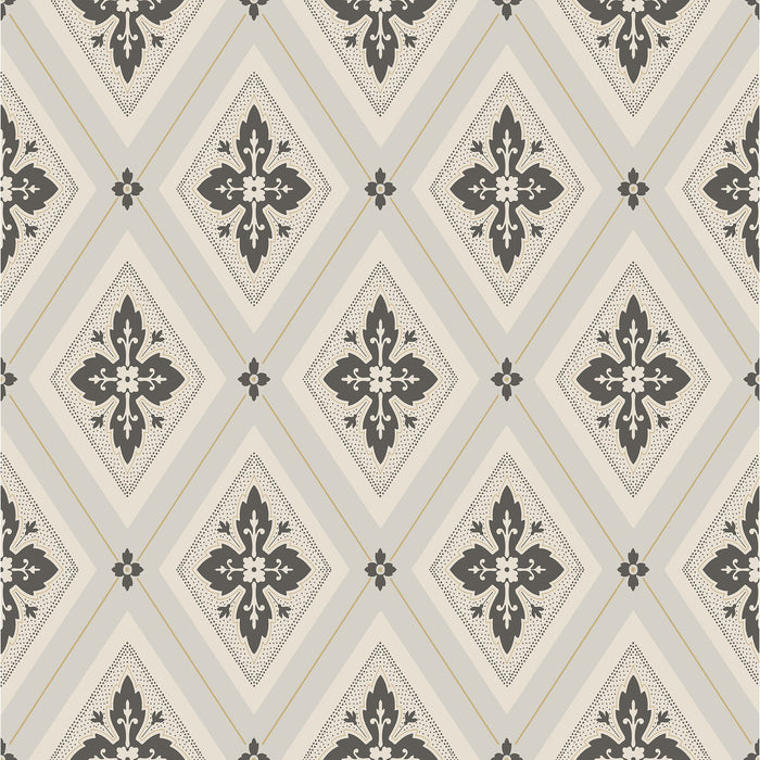 Winfield Thybony Lily Black Horizon Wallpaper Sample WDR2022.WT.0