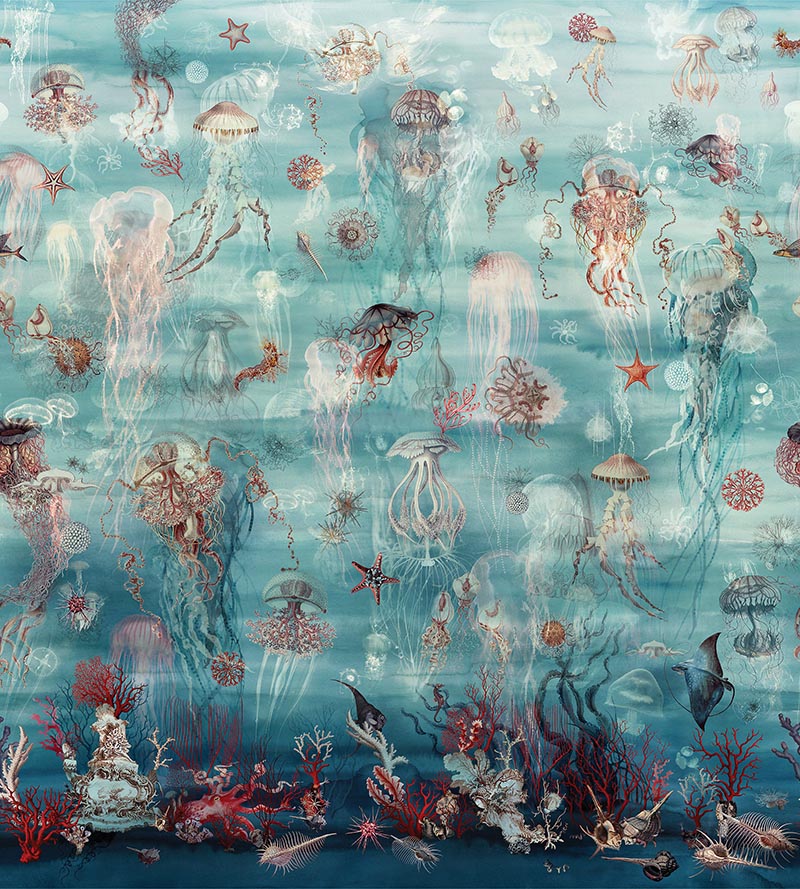Jean Paul Gaultier Abyssal - Mural Ocean Wallpaper Sample WH033250001