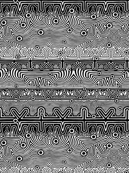 Jean Paul Gaultier Nouvelle Vague Noir & Blanc Wallpaper Sample WH033360001