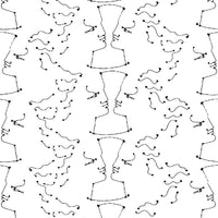 Lelievre Tete A Tete Ivoire Noir Wallpaper WH064640001