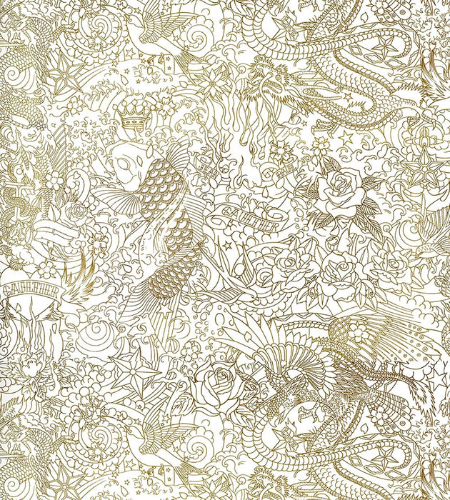 Jean Paul Gaultier Horimono Or Wallpaper WH033030002