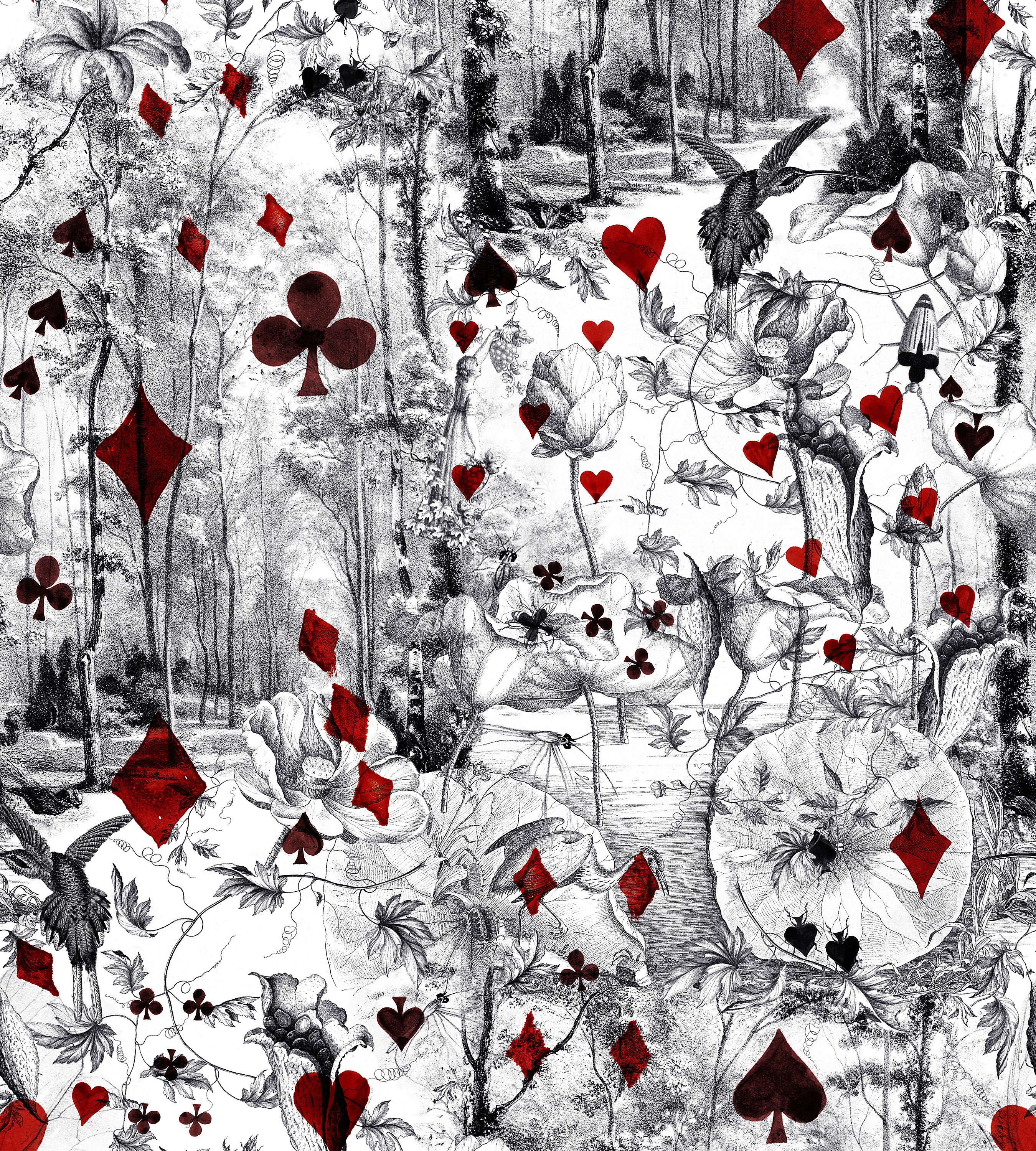 Jean Paul Gaultier Beriba Carte Wallcovering Sample WH033330002