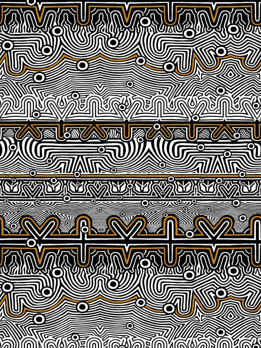 Jean Paul Gaultier Nouvelle Vague Cuivre Wallpaper Sample WH033360002