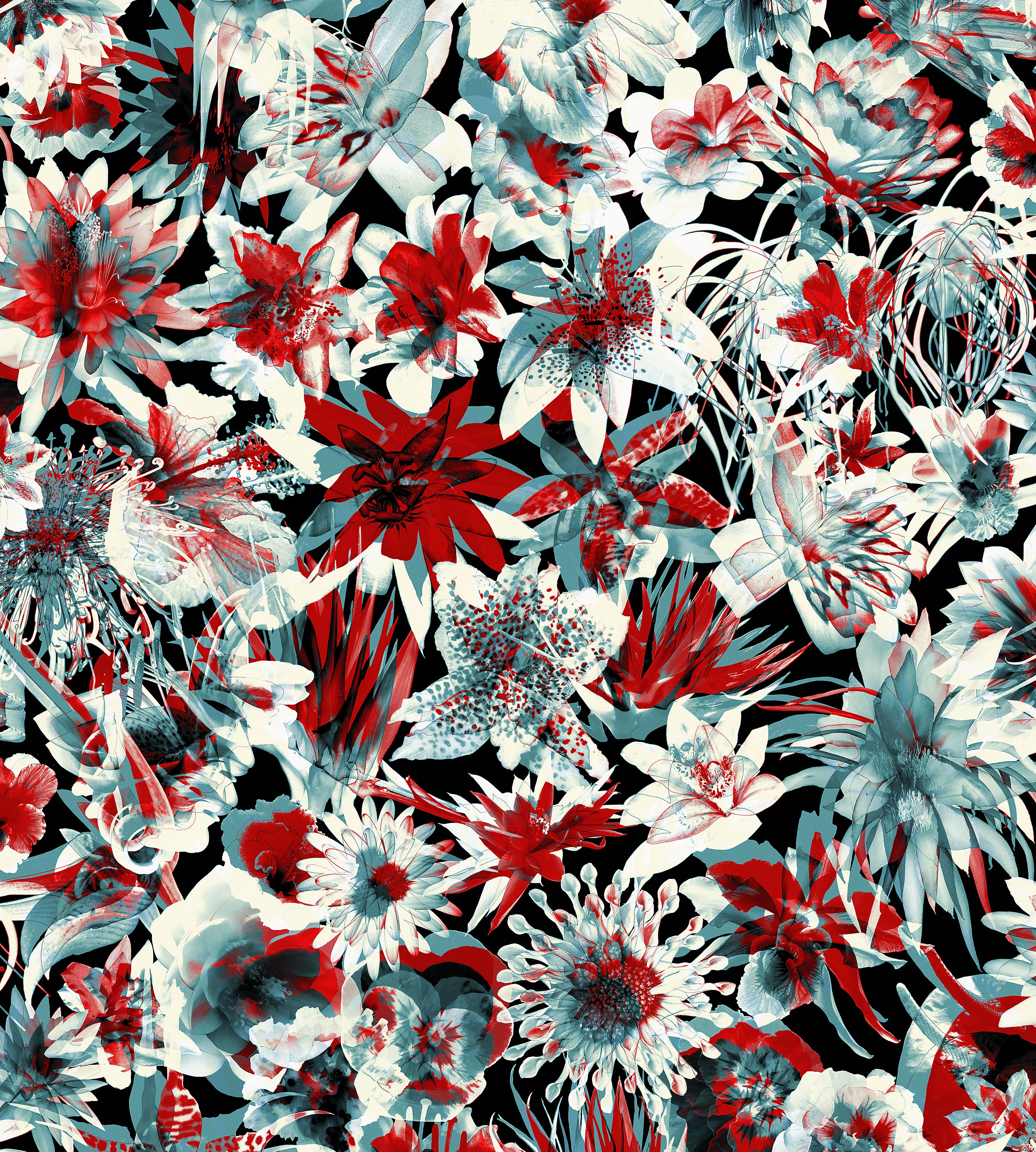 Jean Paul Gaultier Grenada Bleu Wallcovering Sample WH033390002