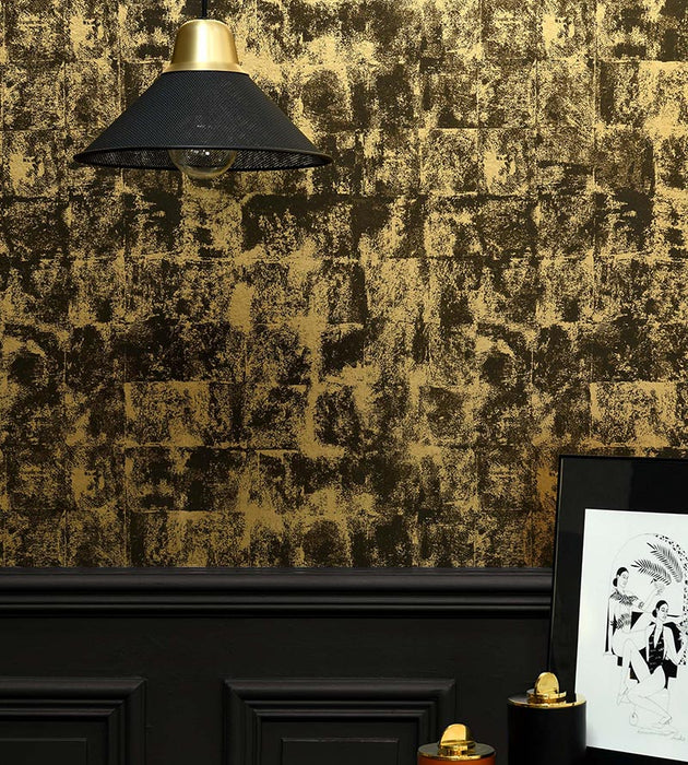 Lelievre Patine Vieil Or Wallpaper Sample WH064470002