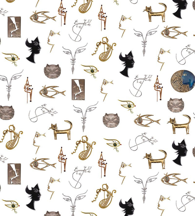 Lelievre Joyaux Ivoire Wallpaper Sample WH064630002