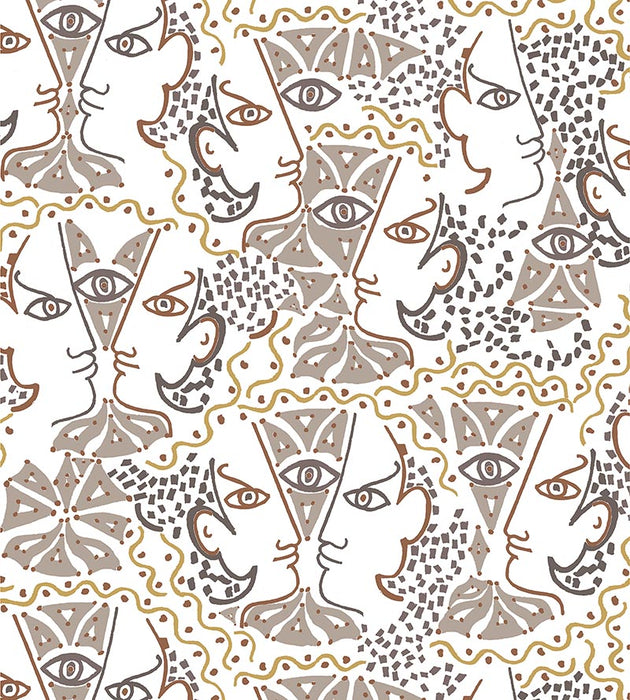 Lelievre Union Taupe Wallpaper Sample WH064680002