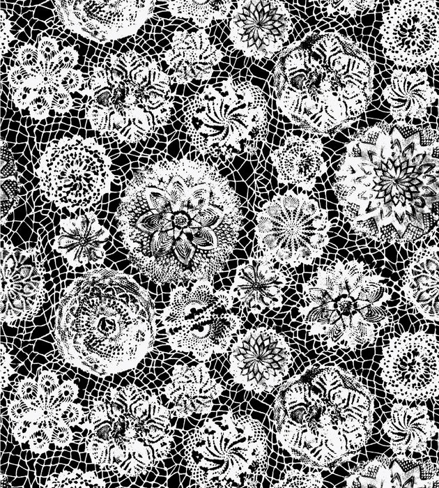 Jean Paul Gaultier Punto Madama Noir Wallcovering Sample WH033340004