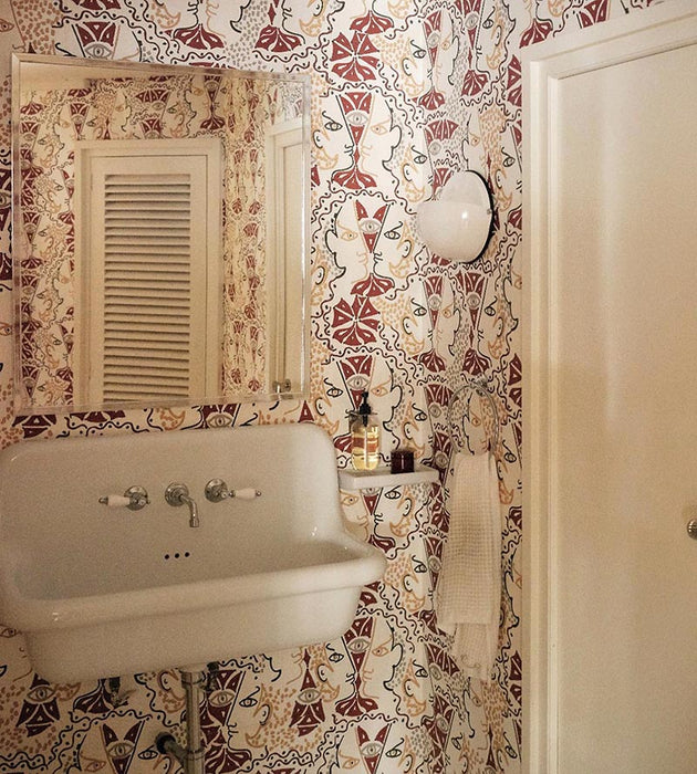 Lelievre Union Terracotta Wallpaper Sample WH064680004