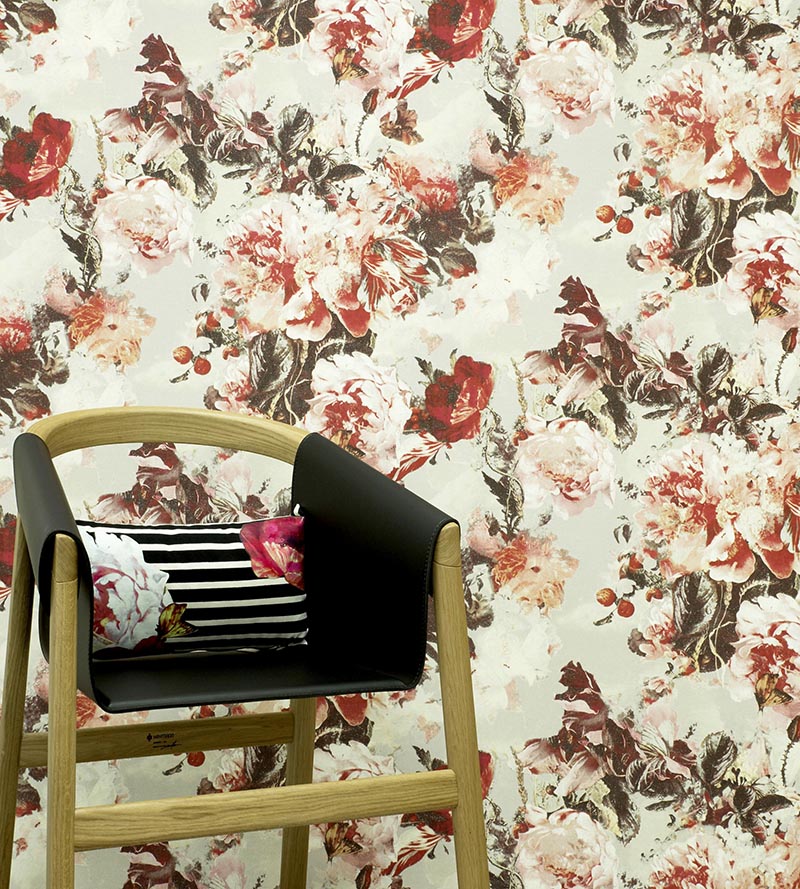 Jean Paul Gaultier Flamboyant Bleuet Wallpaper Sample WH033010001