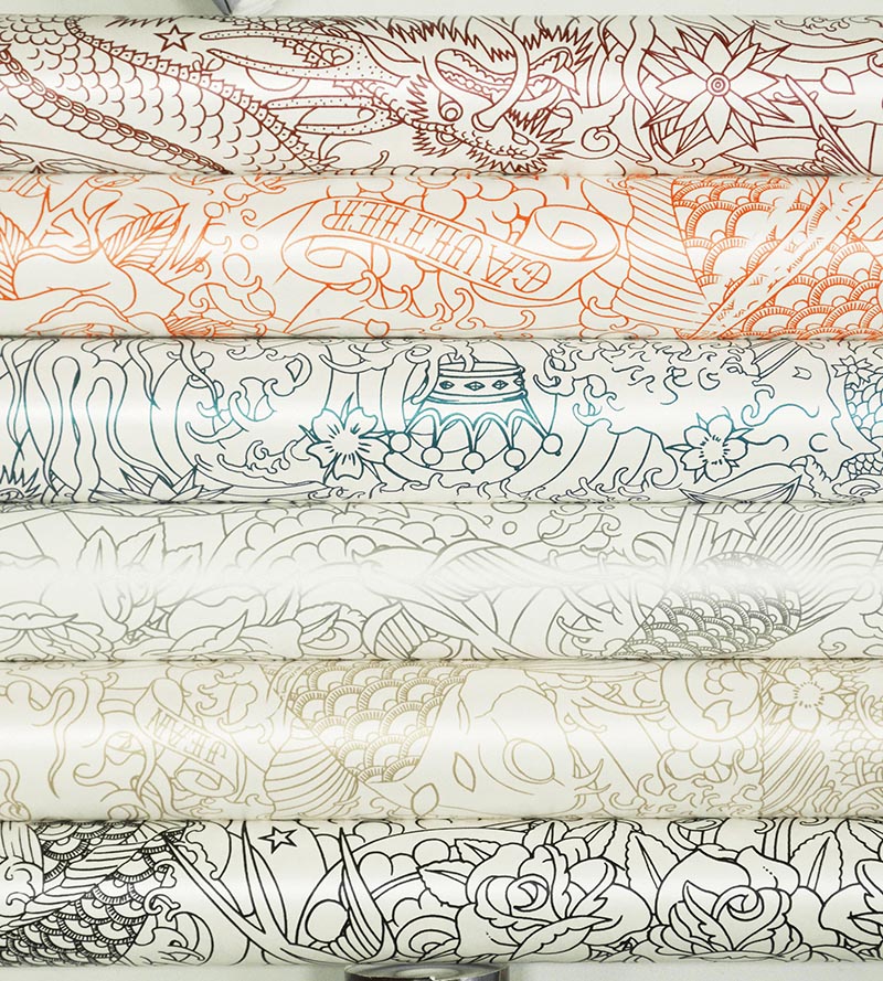 Jean Paul Gaultier Horimono Argent Wallpaper Sample WH033030001