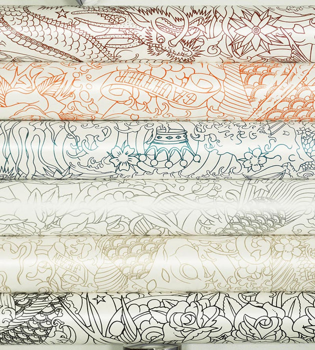 Jean Paul Gaultier Horimono Argent Wallpaper Sample WH033030001