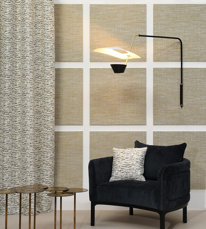 Lelievre Vibration Gris Wallpaper Sample WH064490003
