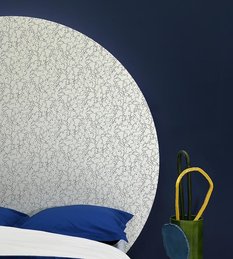 Lelievre Ressemblance Ivoire Noir Wallpaper Sample WH064620001