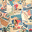 Grey Watkins Cote D''azur Ii Blue / Rose Wallcovering Sample WHF0130M0003