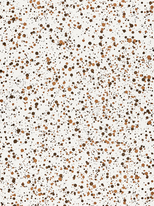 Hinson Spatter - Wallcovering Brown On White Wallpaper WHNP0153D0004