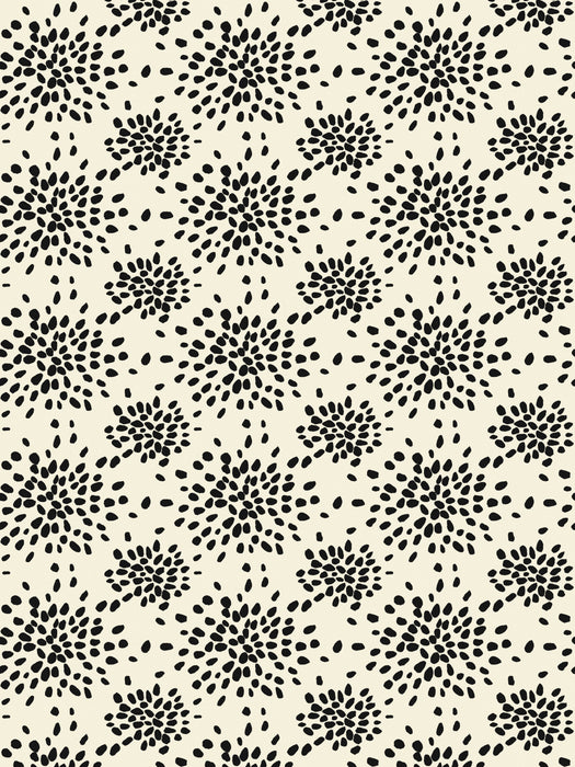 Hinson Fireworks Black On Off-White Wallpaper Sample WHNP1020D0011