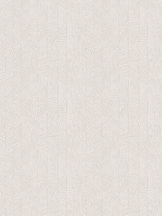 Hinson Combed Stripe Wallcovering Flax Wallpaper Sample WHNWP88628D001