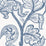 Hinson Russell Wallcovering Indigo Wallpaper WHNWP88631D001