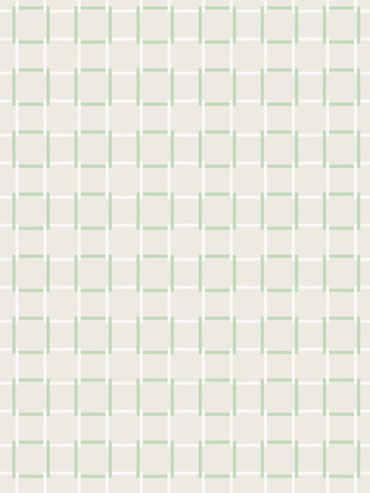 Hinson All Square Wallcovering Green Trellis Wallpaper Sample WHNWP88634D002