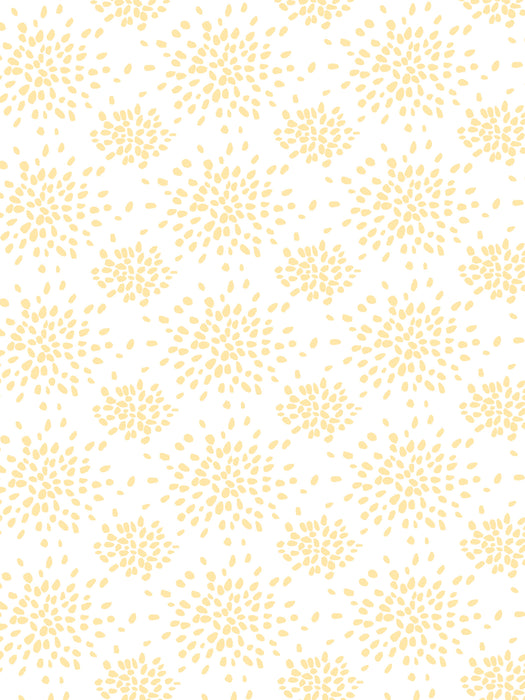 Hinson Fireworks Yellow On White Wallpaper WHNP1020000Y