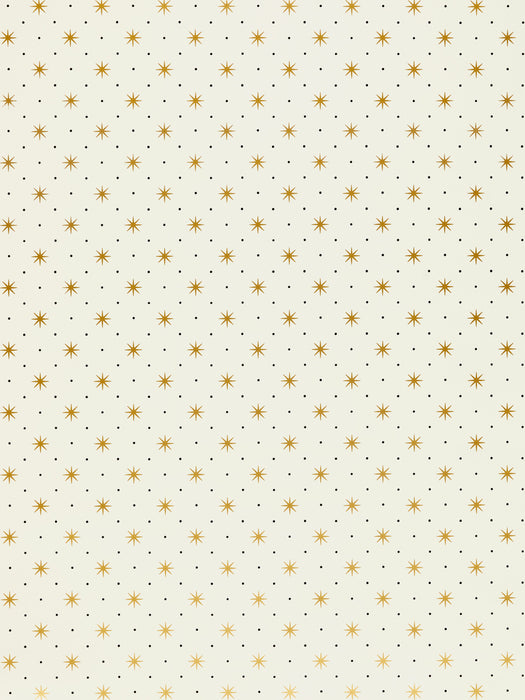 Hinson Trixie Gold & Black On White Wallpaper WHNP100300YY