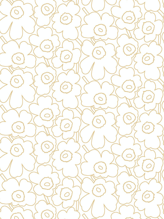 Scalamandre Piirto Unikko Mustard Wallpaper Sample WJ2259105912