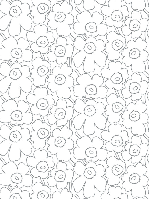 Scalamandre Piirto Unikko | Foil Silver Lining Wallpaper Sample WJ2259155916