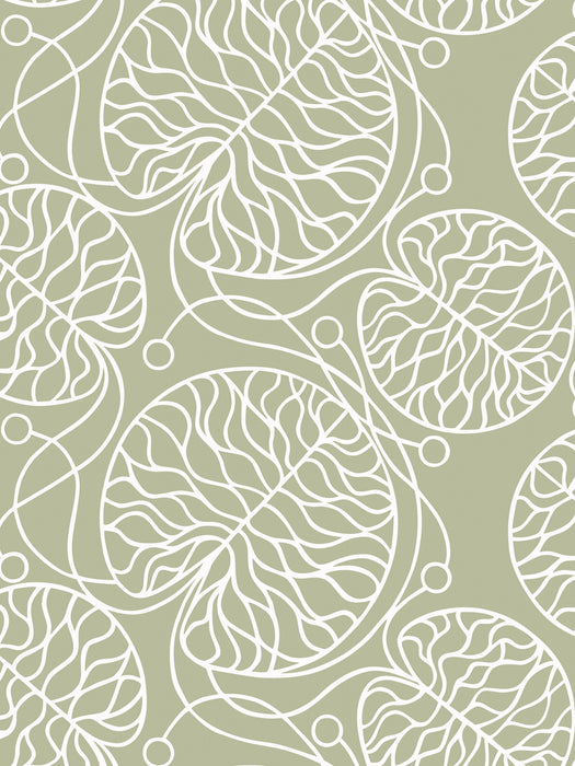 Scalamandre Bottna Sage Wallpaper Sample WJ2259205921