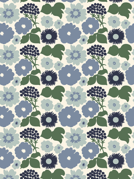 Scalamandre Kukkatori Bluebell Wallpaper Sample WJ2259305931