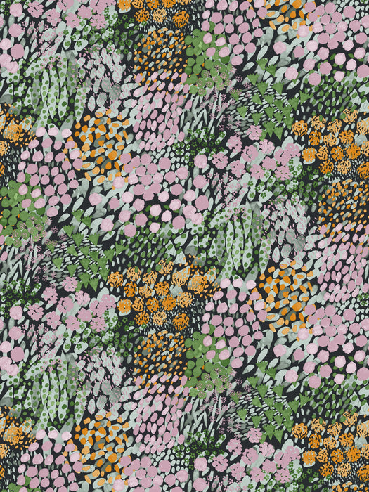 Scalamandre Kukkameri Onyx Multi Wallpaper Sample WJ2259355936