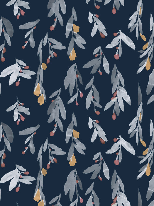 Scalamandre Pieni Hyhma Midnight Wallpaper Sample WJ2251500000