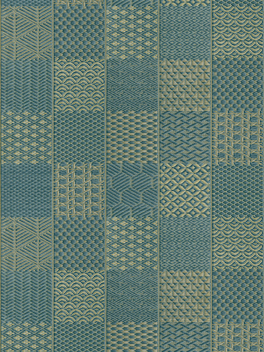 Scalamandre Hakama Indigo Wallpaper Sample WJ250480000