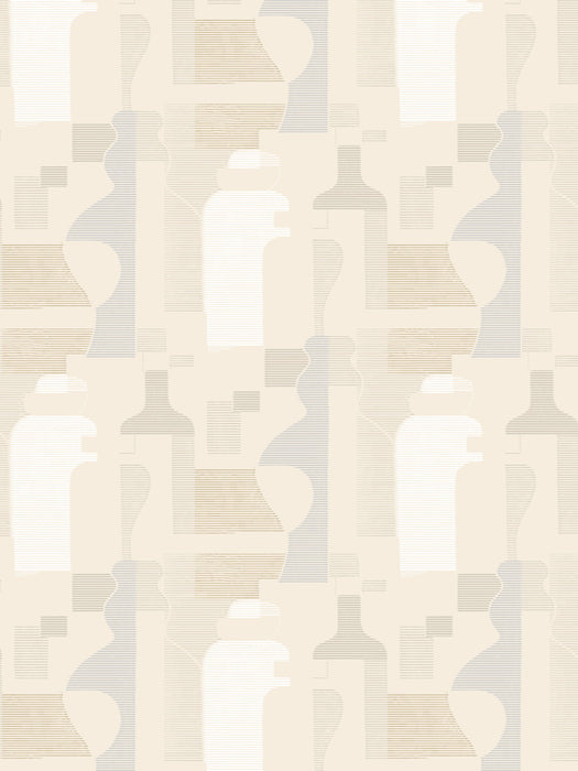 Scalamandre Forma Latte Wallpaper Sample WJ270000000