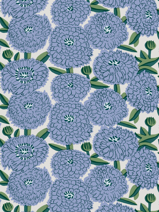 Scalamandre Primavera Cornflower Wallpaper Sample WJ2251050001