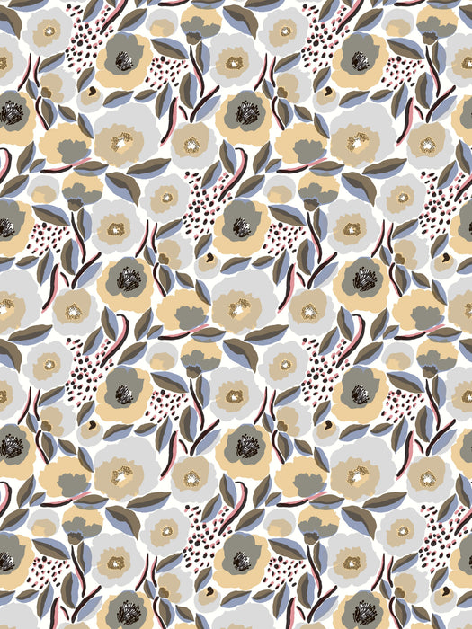 Scalamandre Rosarium Oyster Multi Wallpaper Sample WJ2251550001