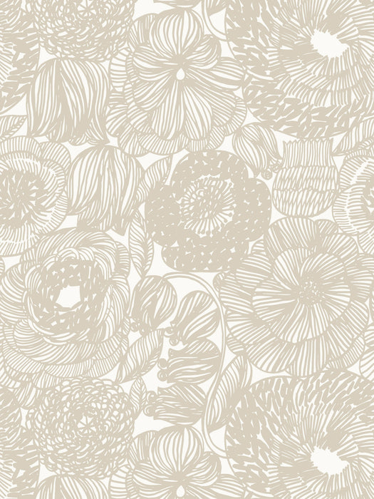 Scalamandre Kurjenpolvi Oyster Wallpaper Sample WJ2251800001
