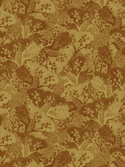 Scalamandre Yuzen Golden Spice Wallpaper Sample WJ250430001