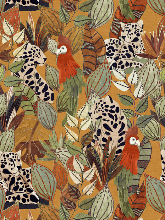 Scalamandre Giungla Golden Ray Wallpaper Sample WJ266400001