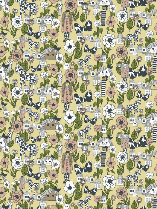 Scalamandre Marikyla Lemon Wallpaper Sample WJ2251650002