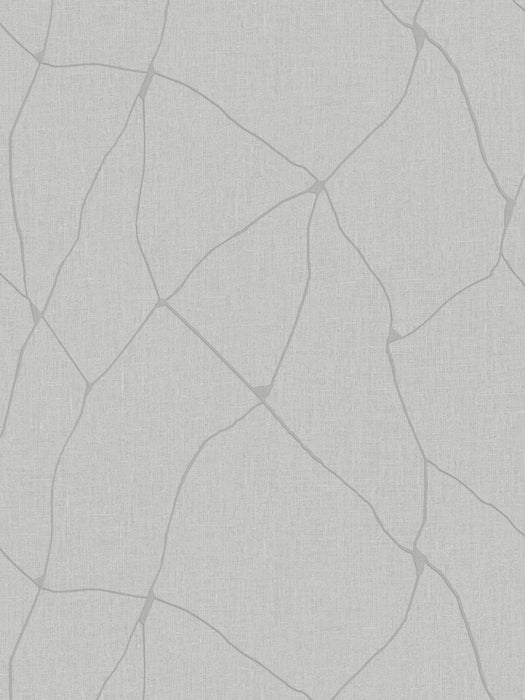 Scalamandre Unito Kintsugi Gilded Gray Wallpaper Sample WJ267100002