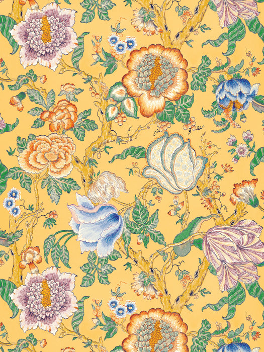 Scalamandre Artichaut Golden Ray Wallpaper Sample WJ272000003