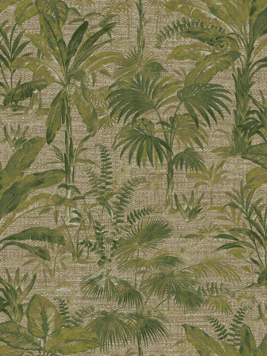 Scalamandre Tropical Jungle Green Wallpaper Sample WJ250100004