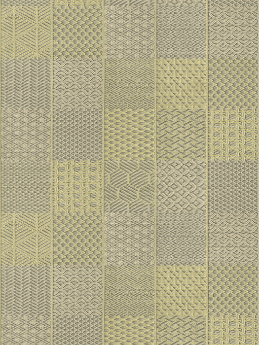 Scalamandre Hakama Silver Straw Wallpaper Sample WJ250480004