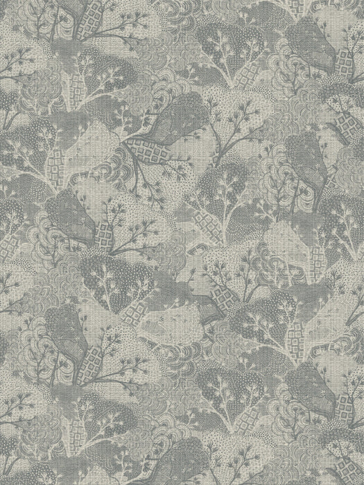 Scalamandre Yuzen Silver Wallpaper Sample WJ250430005