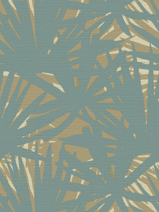 Scalamandre Pandanus Lagoon Wallpaper Sample WJ262400005