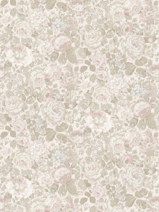 Scalamandre Grande Rose Pale Rose Wallpaper Sample WJ272200020