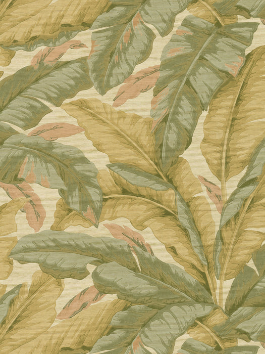 Scalamandre Banane Raffia Citron Multi Wallpaper Sample WJ272280028