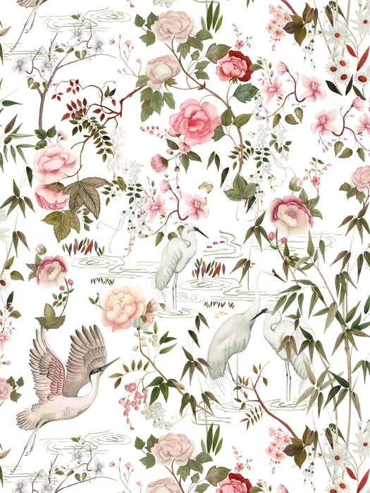 Scalamandre Lac De Venus Azalea Wallpaper Sample WJ272300030