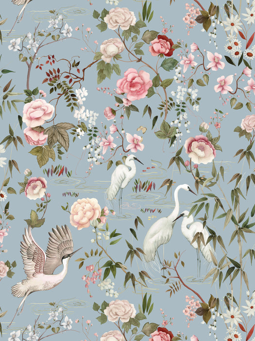 Scalamandre Lac De Venus Sky Rose Wallpaper Sample WJ272300033